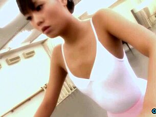 Skinny ballerina bitch poses naked fingering puffy clit to orgasm