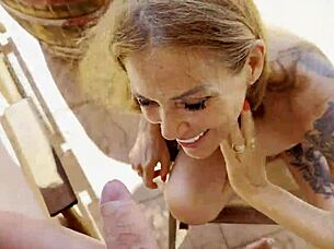 two amateur milfs take seaside pounding and creampies from stud