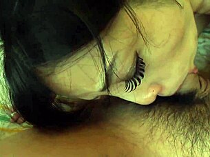 Asian deepthroat queen chokes hard on throbbing cock