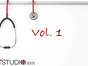 nurse teases patient with handjob foreplay leading to cumshot in hospital vol 1