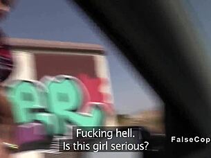 Fake Cop Pounds Big Tits Office Anal Voyeur