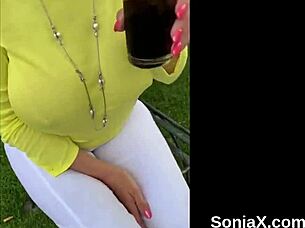 im sonia unfaithful british milf flashin my huge tits