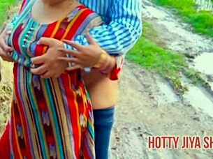 desi girl outdoor passionate fuck boyfriend tight pussy
