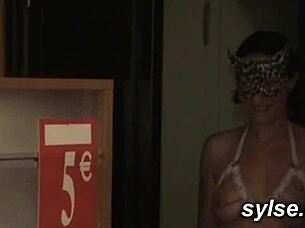 Milfs and young women enjoy public flashing and group events