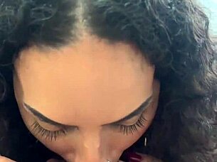 petite latina gags deep rides rough pov cumshot