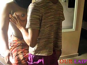 Ebony Director Fingers Wet Pussy Before Oiled Ass Pounding