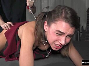 Petite Teen Slut Leashed and Pounded Like a Fleshlight Toy