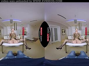Mommy's fishnet slut vibe has me hooked on reality pov heels ride