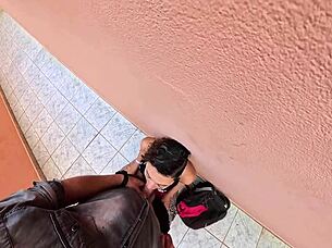 caught smoking student gets clothes ripped for nasty outdoor pussy fuck