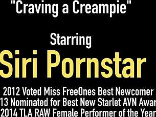 pornstar siri gets creampied by lucky guy's big cock