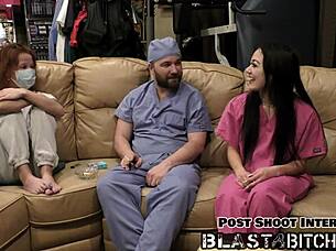 blaire celeste sucks cock deep then gets pussy blasted cum pov 😍💦