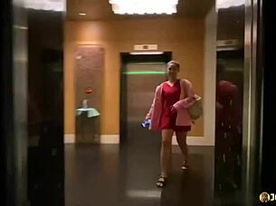 Johntronx fucks chubby Chinese maid doggystyle cowgirl creampie POV