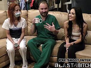 blaire celeste sucks cock deep then gets pussy blasted cum pov 😍💦