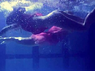 lilia and natalia splash underwater tight pussy lesbian licks