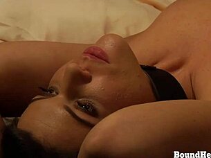 big ass lesbian slave bound spanked fingered hard by cruel mistress madame