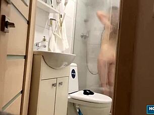 irresistible asian babe soffie ana wet shower facial cumshot