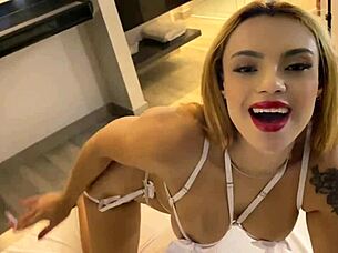 She's smoking huge tits while fucking solo softly 🔥🍑💨