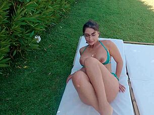 two huge cocks destroy big ass latina tru kait's holes doggystyle cumshot!