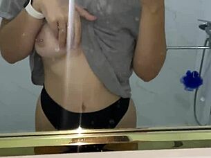 Wanna see me swap dirty pads wiping wet pussy pissing?
