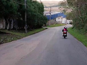 Kali goddess, ride that Brazilian biker outdoors wild!