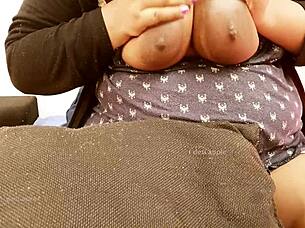 Fucking Sexy Indian Babe's Natural Tits Wild!