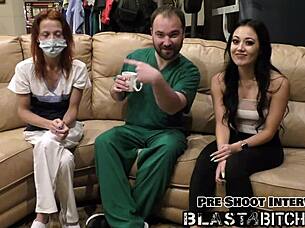 blaire celeste sucks cock deep then gets pussy blasted cum pov 😍💦