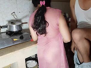 Wanna see beautiful indian bent over kitchen doggystyle fuck?