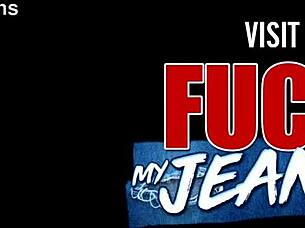 Skinny Model's Tight Jeans Lead to Facial Cumshot