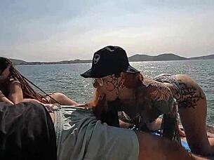 Join the wild beach orgy with these submissive sluts!