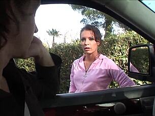 street pickup stranger moans through garden doggystyle cum creampie