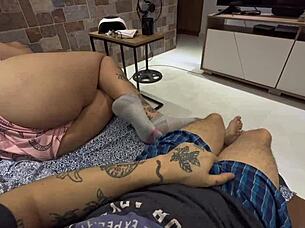 when adults sleep my stepsis and i sneak cock play 😈🍆💦 is this normal?