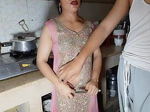 Wanna see beautiful indian bent over kitchen doggystyle fuck?