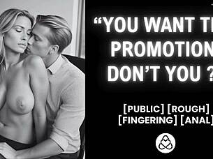 boss fucks wet employee anal creampie for promotion