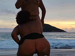 Hotwife Fucks Young Stud on Beach Moaning Loud Outdoor Creampie!
