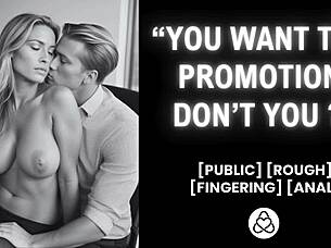 boss fucks wet employee anal creampie for promotion