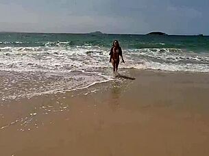 Join the wild beach orgy with these submissive sluts!