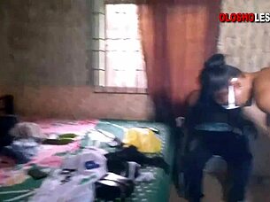 horny lesbians show off clothes then seduce me girl-on-girl