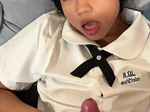 18yo asian cutie cumpilation swallows huge cock loads