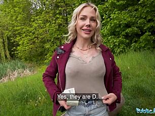 Hot finnish blonde takes huge cock outdoors public agent bareback pov.
