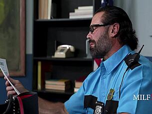 Horny Cop Uses Big Tits Blonde Thief Elana Bunnz Hard