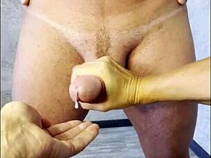 stepmom uh milked my huge cock this morning with her tits