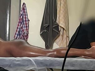 thai massage turns happy and relaxing