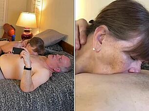 Granny Peggy Sue Gulps Down Every Drop Of Cum