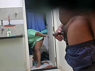 wow hidden cam flashes cock to maid sushmitha!