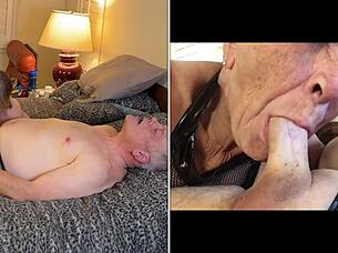 Granny Peggy Sue Gulps Down Every Drop Of Cum