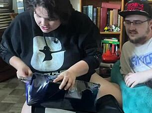 MY FIRST SEX MACHINE RIDE WITH DILDOS