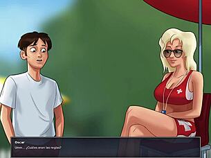 cassie dives into summertime saga salvavidas adventures part one in spanish
