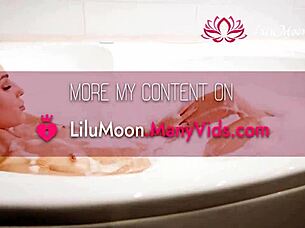 Lilu Moon gives sloppy deepthroat then rides huge cock in intense POV