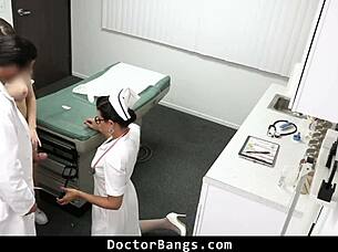 Doctor and nurse double-team horny patient charly summer's insatiable cravings!