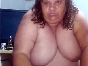 fat milf's huge belly and boobs suck dick hard before bedtime fun